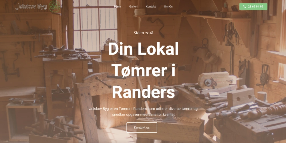 Casestudy of Jelskovbyg's Website design made by Kassander.media